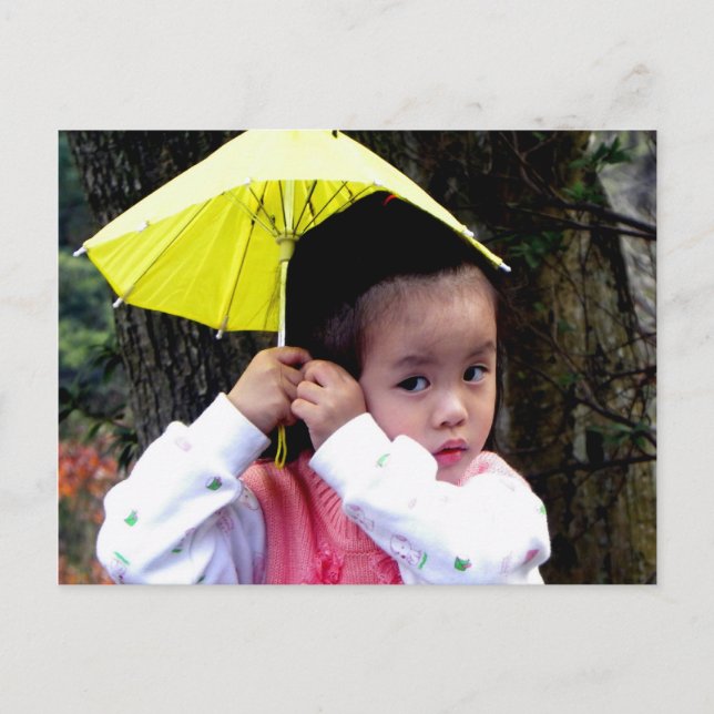 © Taiwanese Little Girl Vykort (Framsida)