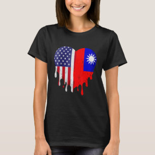 Taiwanesisk amerikansk patriot Grown Land Smälter T Shirt