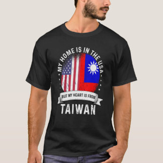 Taiwanesisk amerikansk patriot Grown Proud Home US T Shirt