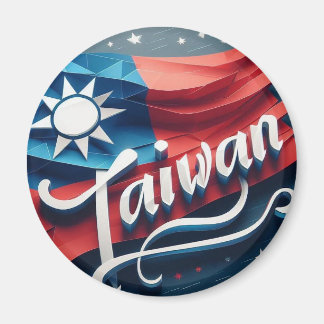Taiwanesisk flagga magnet
