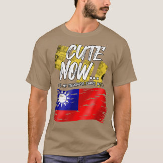 Taiwanesisk Flagga Proud Cute till min taiwanes T Shirt