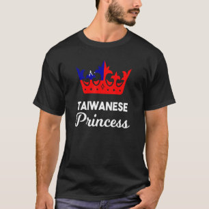 Taiwanesisk Flagga Proud Girl Woman Princess Cr T Shirt