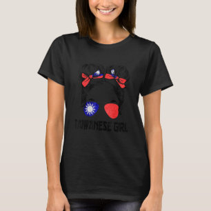 Taiwanesisk flicka Taiwan Flagga Taiwan Stolthet K T Shirt
