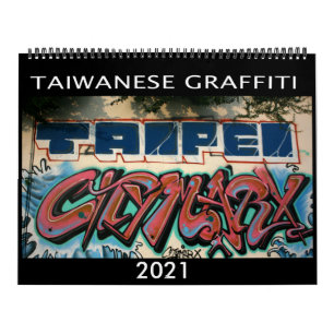 Taiwanesisk graffiti 2021-kalender kalender