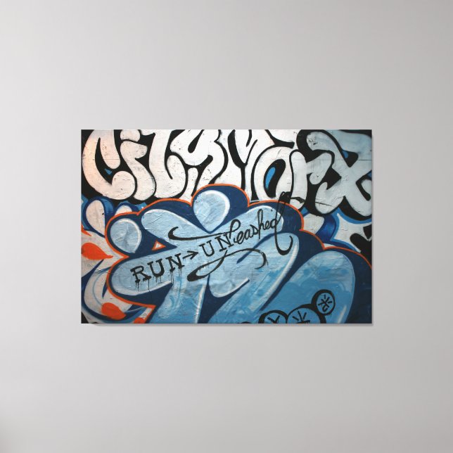 Taiwanesisk graffiti, Taipei, Taiwan Canvastryck (Framsida)