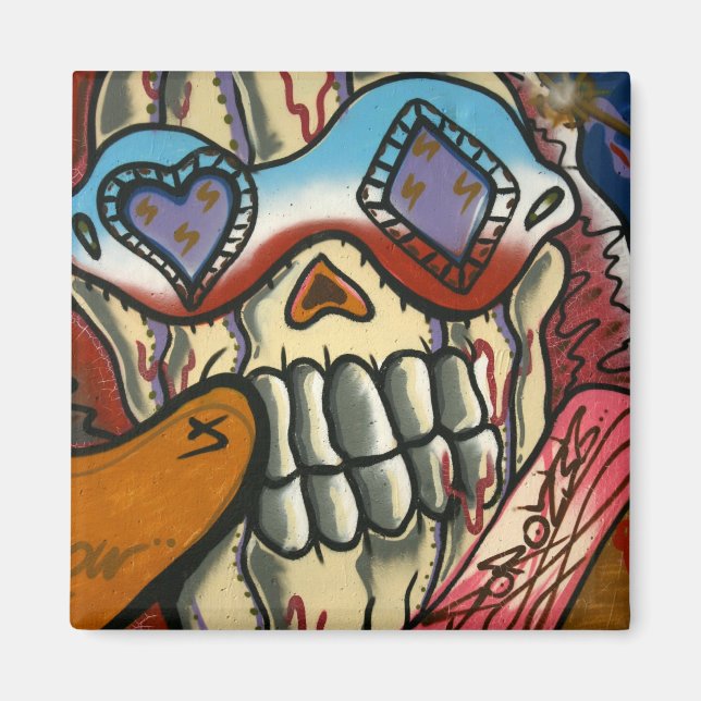 Taiwanesisk graffiti, Taipei, Taiwan Magnet (Framsidan)