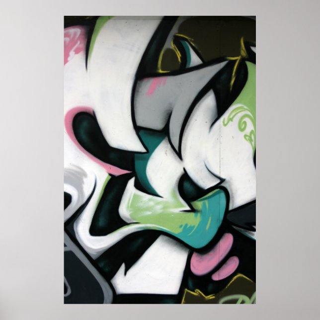 Taiwanesisk graffiti, Taipei, Taiwan Poster (Framsidan)