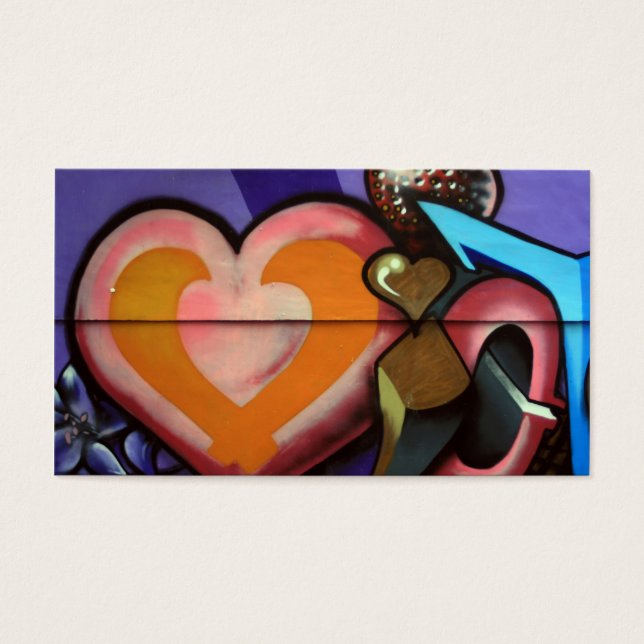 Taiwanesisk graffiti, Taipei, Taiwan Visitkort (Framsidan)