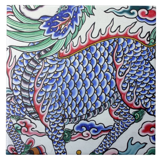 Taiwanesisk konst kakelplatta (Framsidan)
