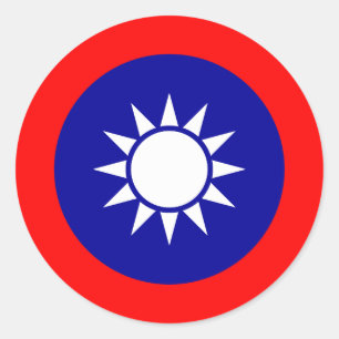 Taiwanesisk nationalemblem, Taiwan Runt Klistermärke
