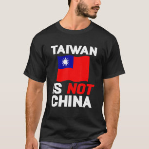 Taiwanesisk vintage Flagga Taiwan är inte China Ta T Shirt