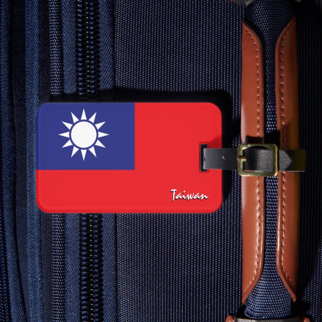 Taiwanesiska bagagetecken, patriotiska taiwanesisk bagagebricka (Framsida Insitu 4)