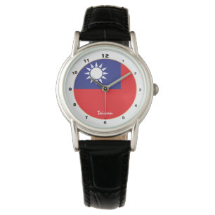 Taiwanesiska Flagga och Taiwan trendig mode /desig Armbandsur