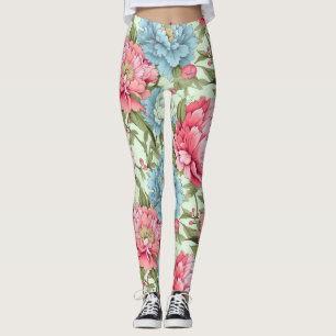 Taiwanesiska Peonies Leggings
