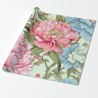 Taiwanesiska Peonies Presentpapper