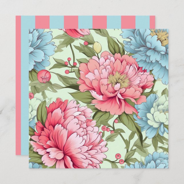 Taiwanesiska Pioner Inbjudningar (Fram/baksida)