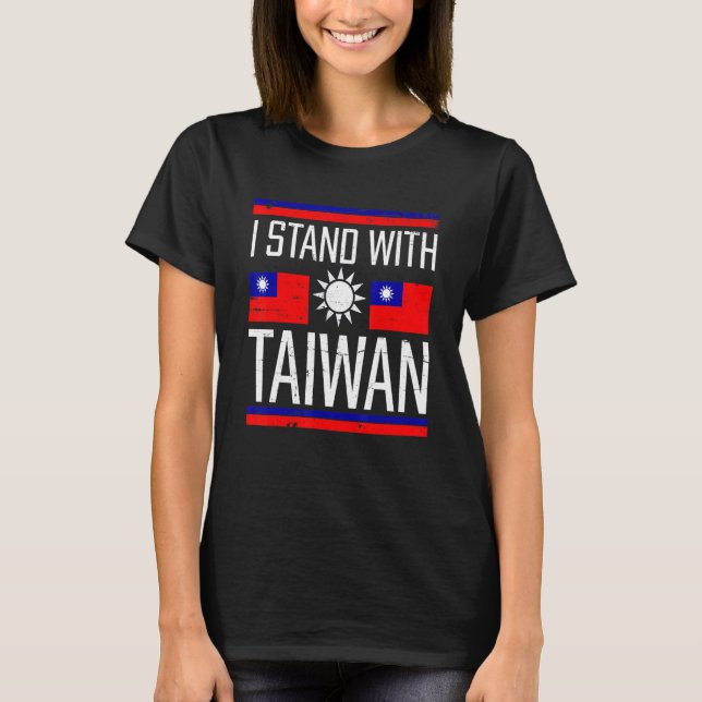 Taiwanesiskt Taiwan-Pride i kärlek står med T Shirt (Framsida)