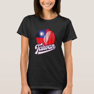 Taiwanflagga Retro Patriotisk Taiwansk Design T Shirt