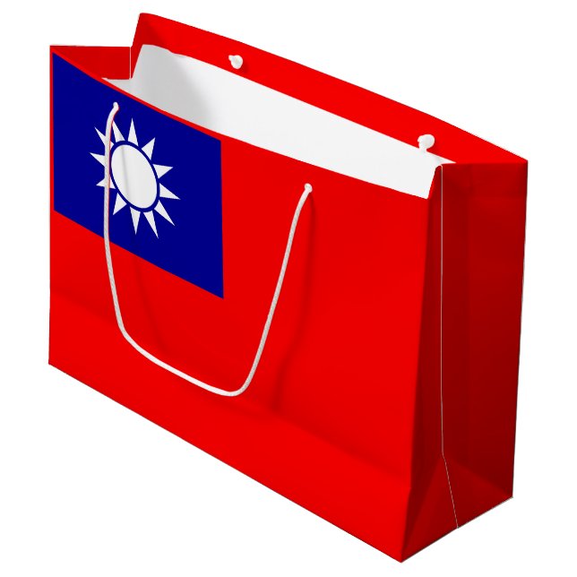Taiwans flagga (Framsidan Vinklad)