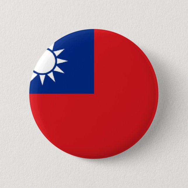 Taiwans flagga knapp (Framsida)