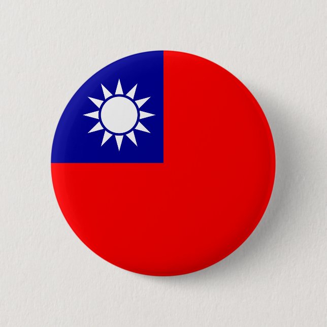 Taiwans flagga knapp (Framsida)
