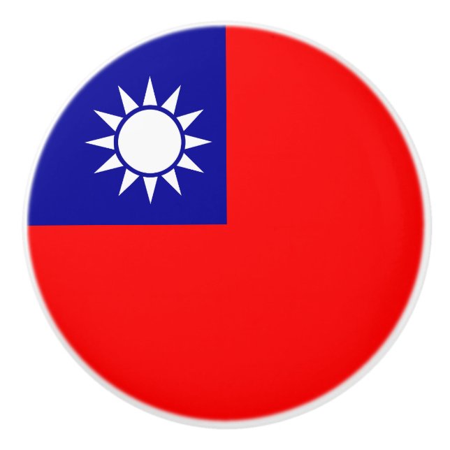 Taiwans flagga knopp (Framsidan)