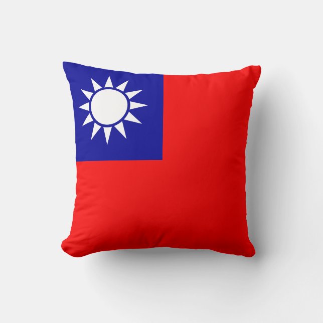 Taiwans flagga kudde (Framsida)