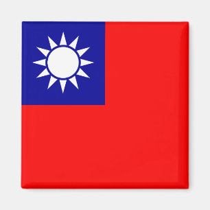 Taiwans flagga magnet