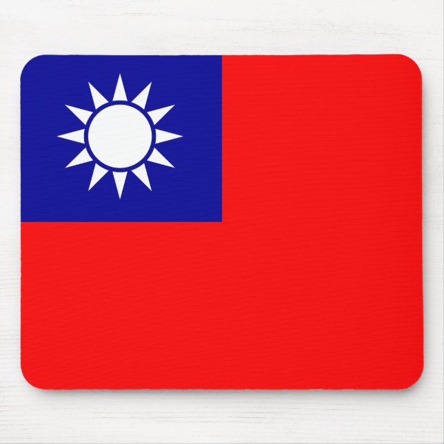 Taiwans flagga musmatta (Framsidan)