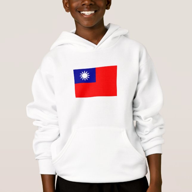 Taiwans flagga t shirt (Framsida)