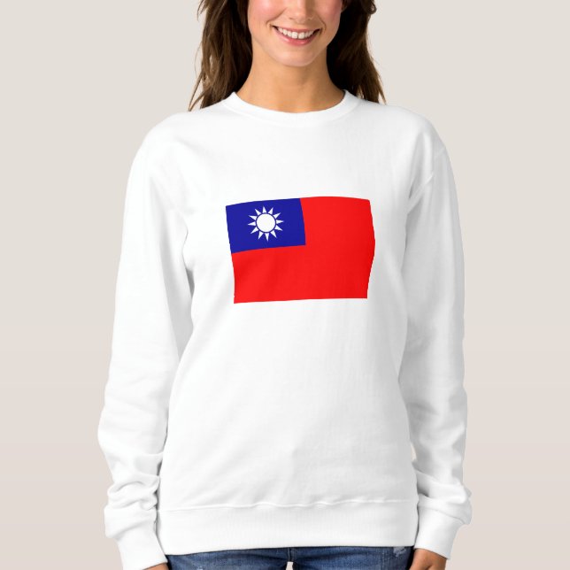 Taiwans flagga t shirt (Framsida)