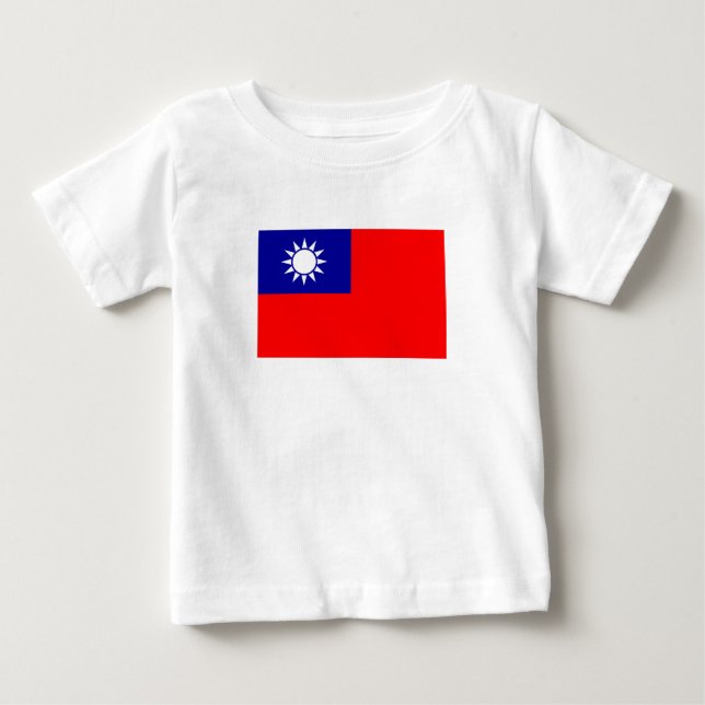Taiwans flagga t shirt (Framsida)