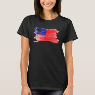 Taiwans flagga Taiwansk flagga Taiwan för kvinno T Shirt