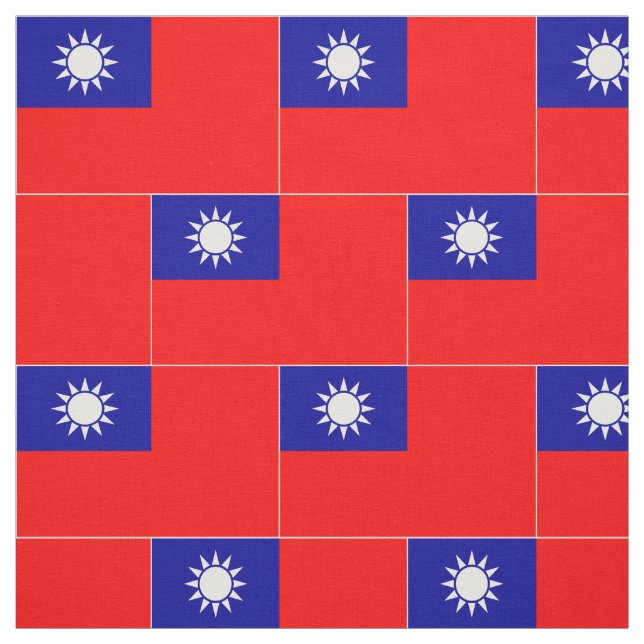 Taiwans flagga tyg (Provkarta)