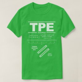 Taiwans flygplats TPE i Internationell T Shirt