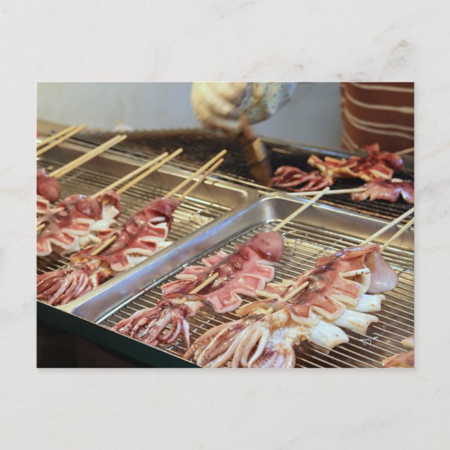 Taiwans intryckning/Grillade vätskor Vykort (Framsida)