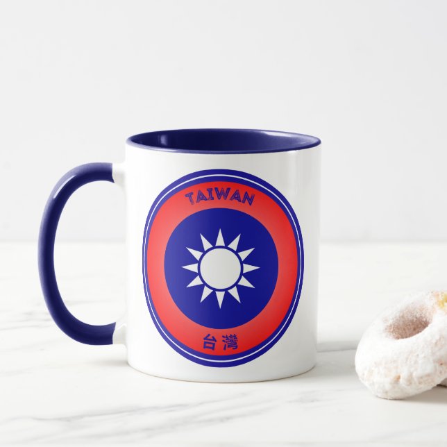 Taiwans kulturarvsemblem mugg (Med munk)