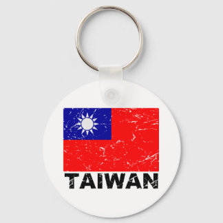 Taiwans Vintage Flagga Nyckelring