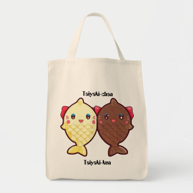 Taiyaki Cute Fish Japansk Sweet Ice Cream Dessert Tygkasse (Framsidan)