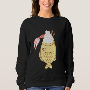 Taiyaki Fish Koi Fish Japansk Waffle Ice Cream T Shirt