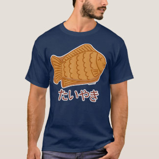 Taiyaki Japansk fiskShaped Cake Festival Food T Shirt
