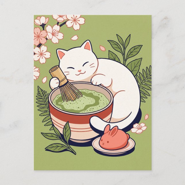 Taiyaki Katt Postkort Vykort (Framsida)
