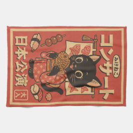 Taiyaki Treats & Whiskers Kökshandduk