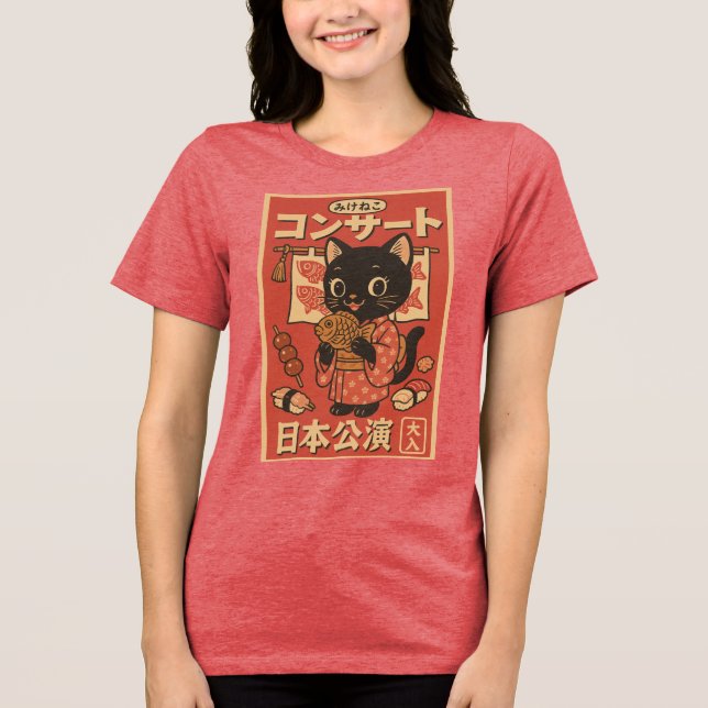 Taiyaki Treats & Whiskers T Shirt (Framsida)