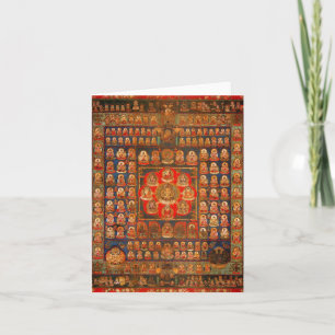 Taizokai Buddhist Mandala Blank Note-kort Kort