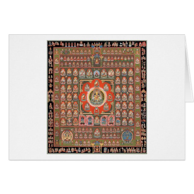 Taizokai Mandala Hälsningskort (Framsidan Horizontal)
