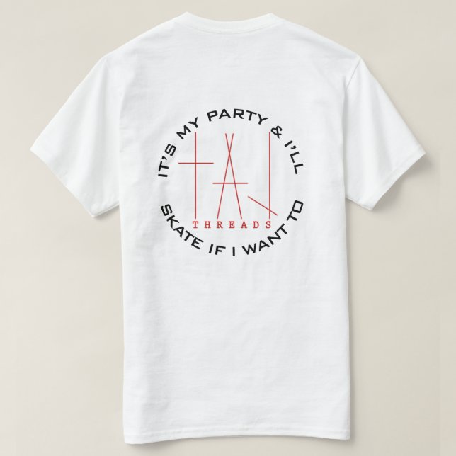 taj - DET är MITT PARTY Tee (Design baksida)