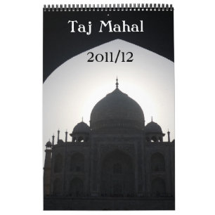 taj mahal 18 månaders ensidig kalender