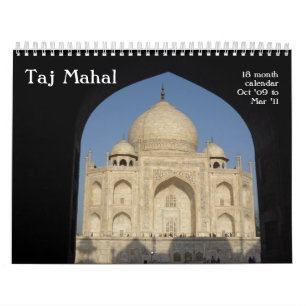 taj mahal 18-månaderskalender kalender