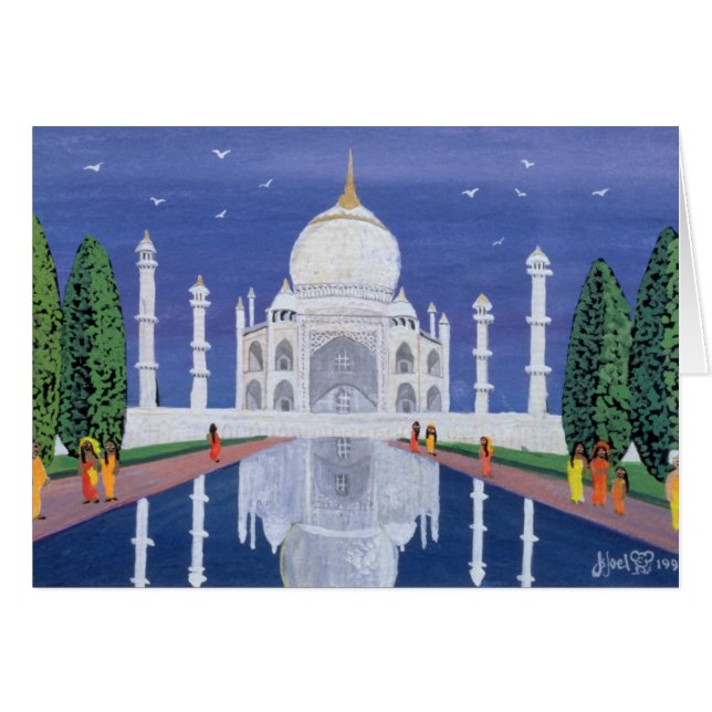 Taj Mahal 1995 Hälsningskort (Framsidan Horizontal)